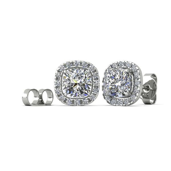 AZOV Cubic Zirconia Sterling Silver Stud Earrings