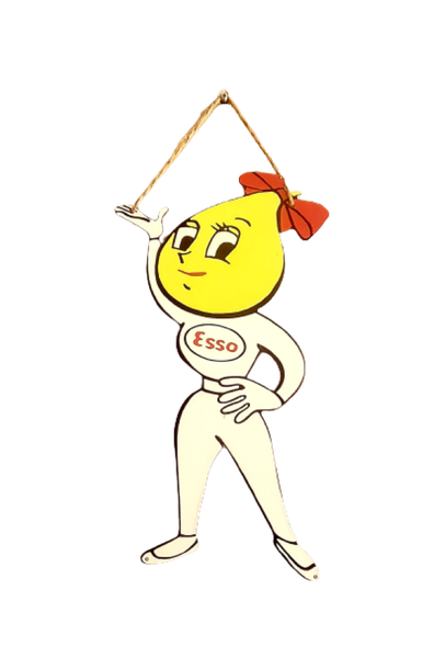 Tin sign - Esso Mascot Girl
