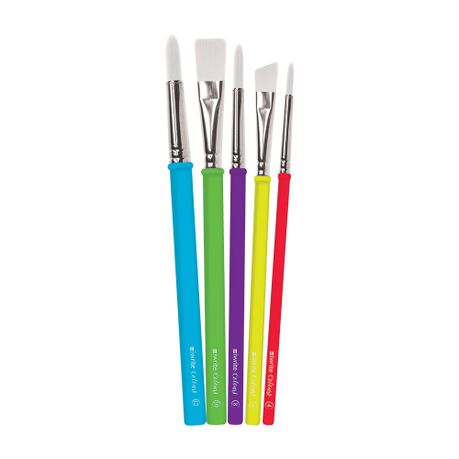 iWrite Colours Paintbrush Set - Nylon Paint Brush Set of 5