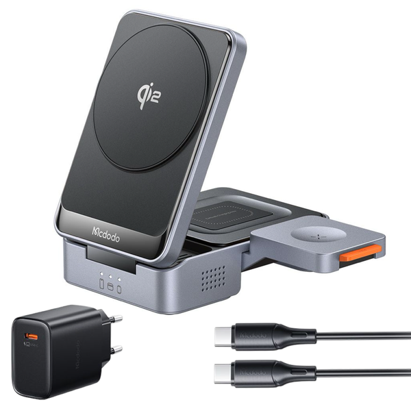 Mcdodo True 15w Compact MagSafe Charger, Certified Qi2 Charging Station