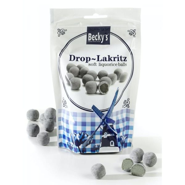 Becky's Dutch Soft Eating Liquorice Balls 175g x 8