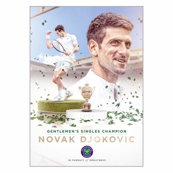 Novak Djokovic Champion Poster - A1