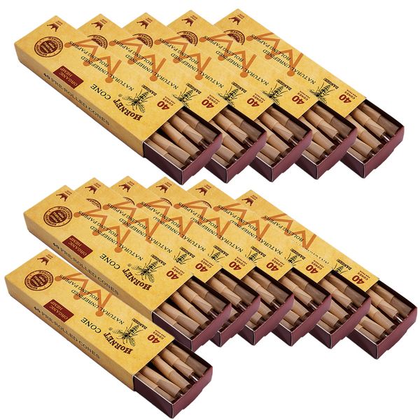 12x Hornet Pre-rolled Cones 11cm Hemp Rolling Paper Tips - 40 Cone Per Box