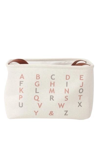 Abc Canvas Basket, L28xw22xh40cm