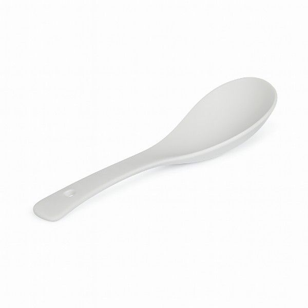 6 Piece - Minimalistic Heat-Resistant Porcelain Spoon - White