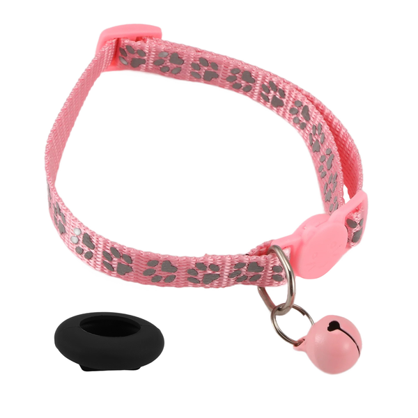 Cat Collar For Apple Air Tag Cat Collar In 3/8Inch Width Black