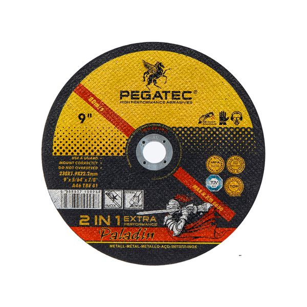 PEGATEC Steel Abrasive Cutting Disc 230mm x 1.9mm x 22.2mm