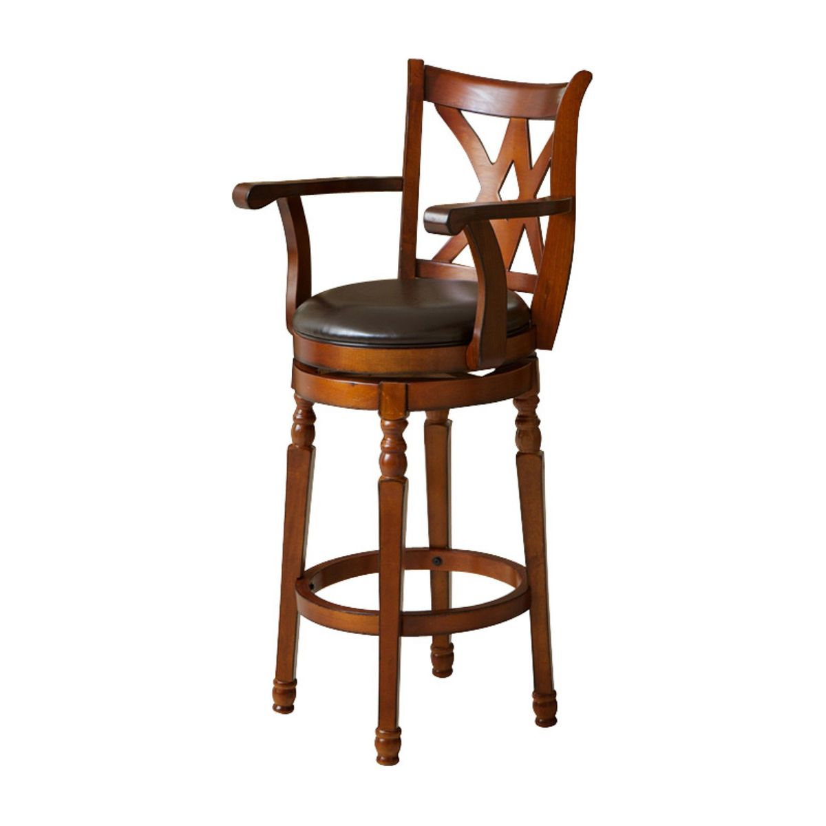 Bar Kitchen Chairs / Stools with Arms Brown Colour Buy Online in