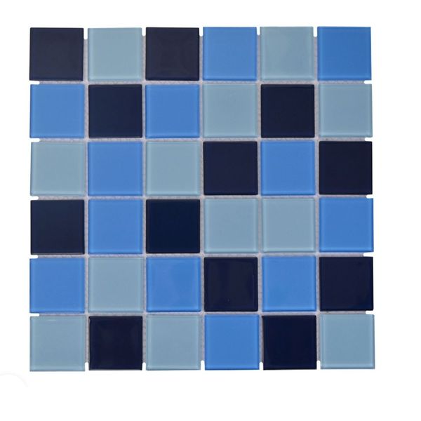 Decor Tiles - Ocean Blue Mix Glass 48x48mm