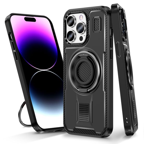 Phone Case Compatible With iPhone 12 Pro Max Shock Magnetic Bracket Case