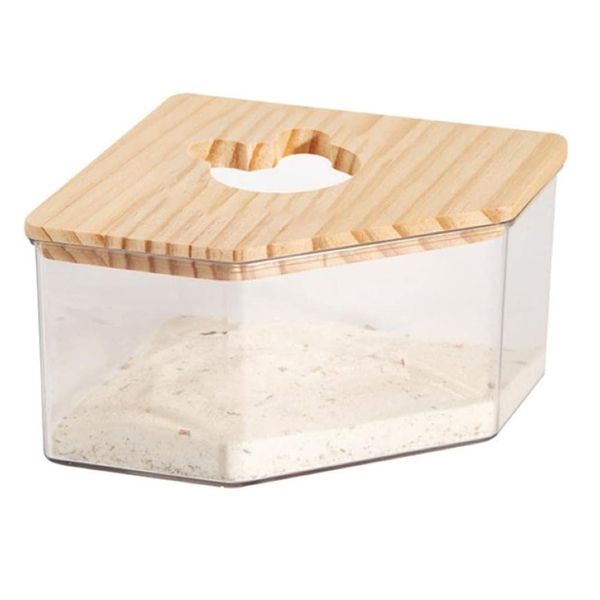 Pet Hamster Bathroom Mouse Sand Bath Container House 16cm
