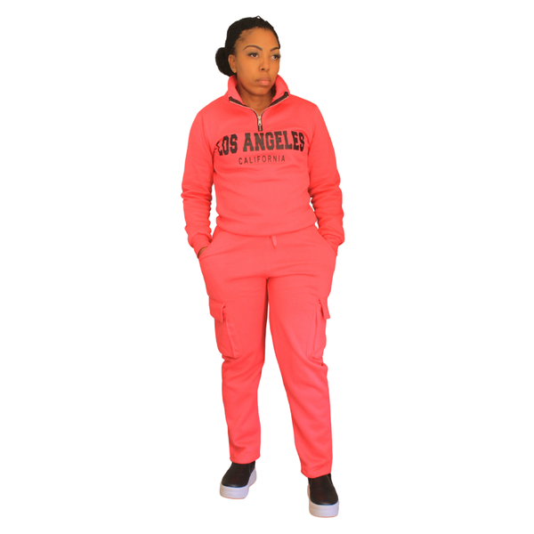 Aries Collection Lightweight Zip-Up Pants and Top Set