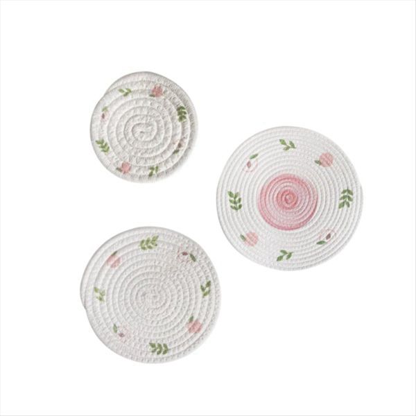 Round Table Mat Woven Placemats Anti Slip Dining Table Mats C