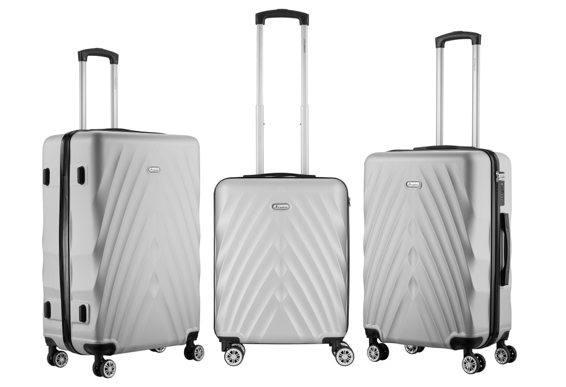 Travelwize Terra ABS Hardshell 4-Wheels Spinner 3 Piece Luggage