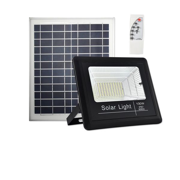 100W Solar LED Floodlight and Security Light
