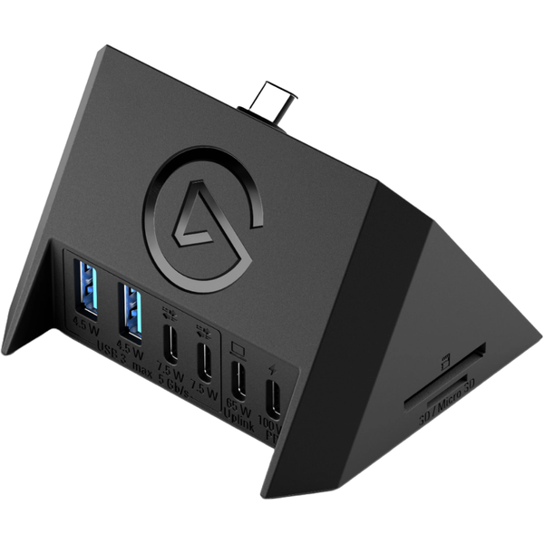 Elgato Stream Deck+ USB Hub- 4-Port USB 3.2 Hub with SD/microSD Card Reader