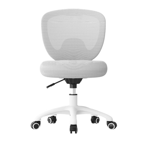 Home Kids Lift Chair Light Grey Mesh Armless Study Desk Chair
