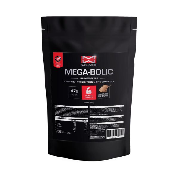 MegaBolic Mass Gainer 1.5kg Chocolate Ice Cream