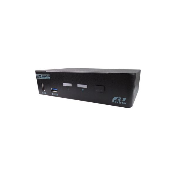 Rextron PKABM-G3112 2-Port 4K DisplayPort KVM Switch to HDMI