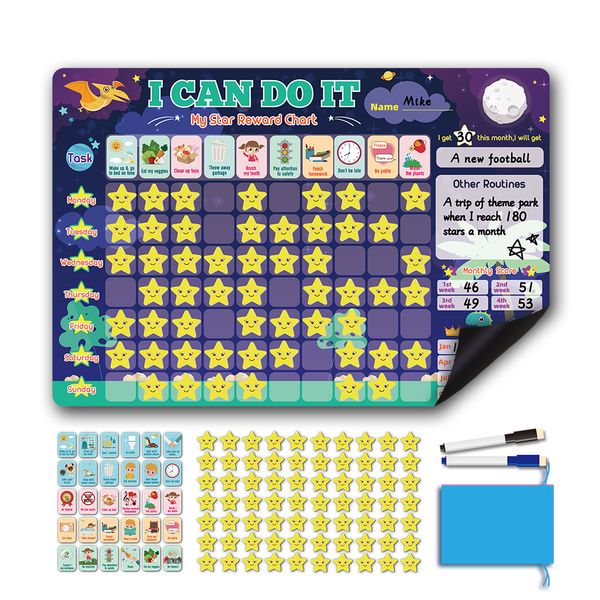 Magnetar Reward Chart, Educational Code of Conduct, Ages 4-10, Purple