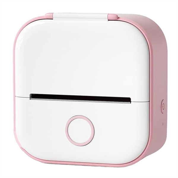 Mini Pocket Printer, New Upgrade Fast Printing (Pink)