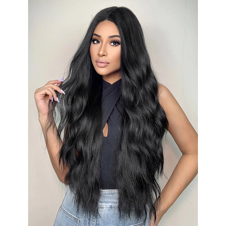 Black Extra Long Curly Synthetic Wig Shop Today. Get it Tomorrow