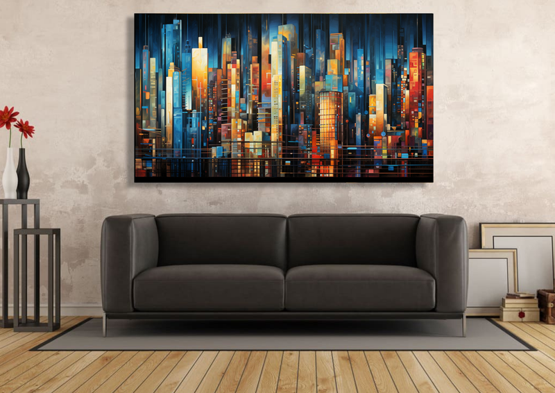 Canvas Wall Art - Metropolis Rhythms- HC1176