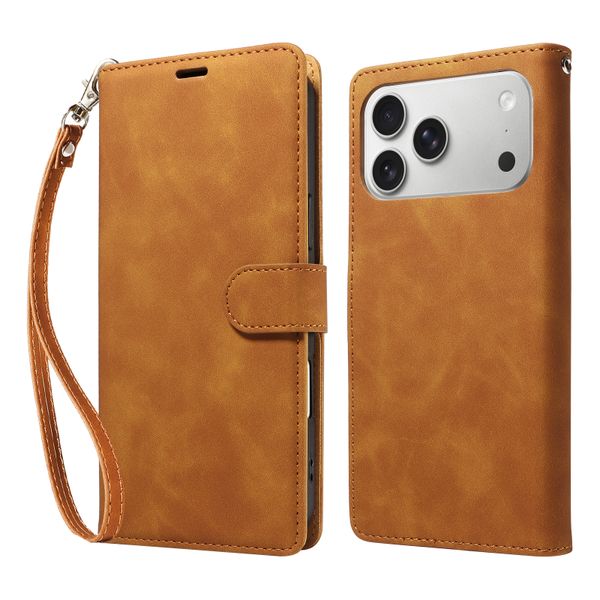 Drop-Proof Stand Flip Phone Case Compatible with iPhone 16 Pro Max