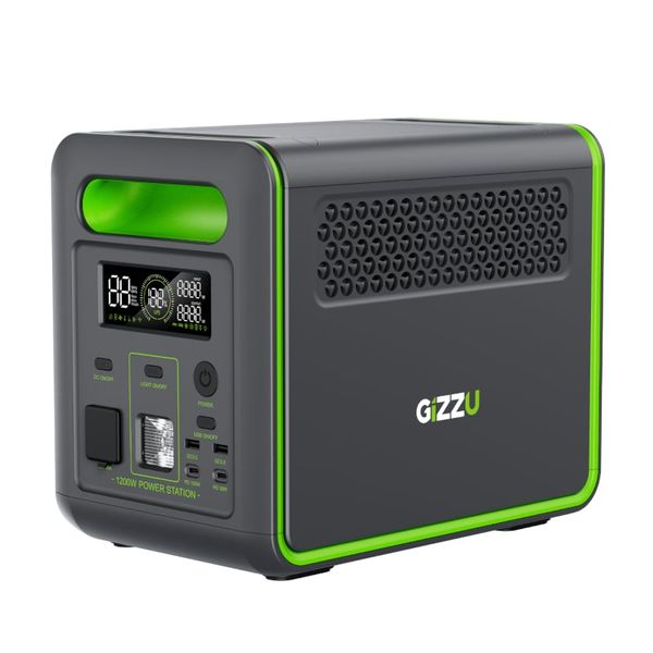 Gizzu Hero Max 1000W 1024Wh UPS Power Station - Black