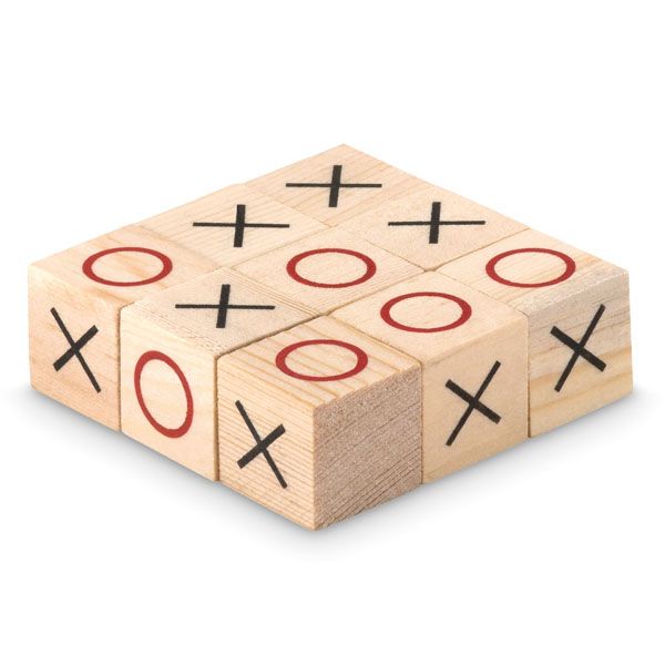 Tic Tac Toe (Noughts &amp; Crosses) Wooden Puzzle Game