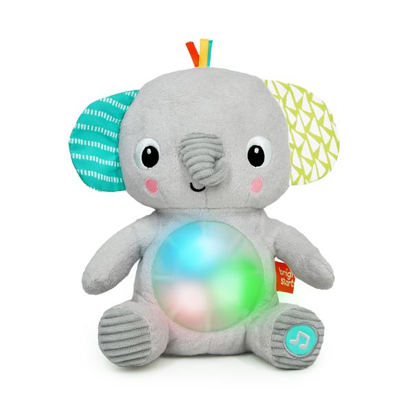 Bright Starts Hug-a-bye Baby Musical Light Up Soft Toy - Elephant