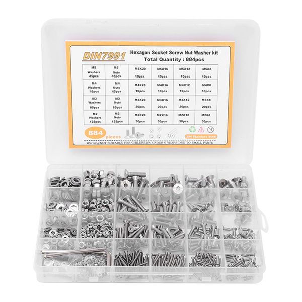 10Pieces M10x1.5 Round Coupling Nuts (304SS)