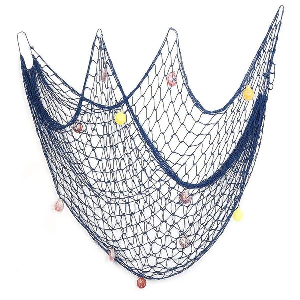Decor Fish Net Sea Shell Beach Theme Photo Display Wall Hanging Gift 200cm