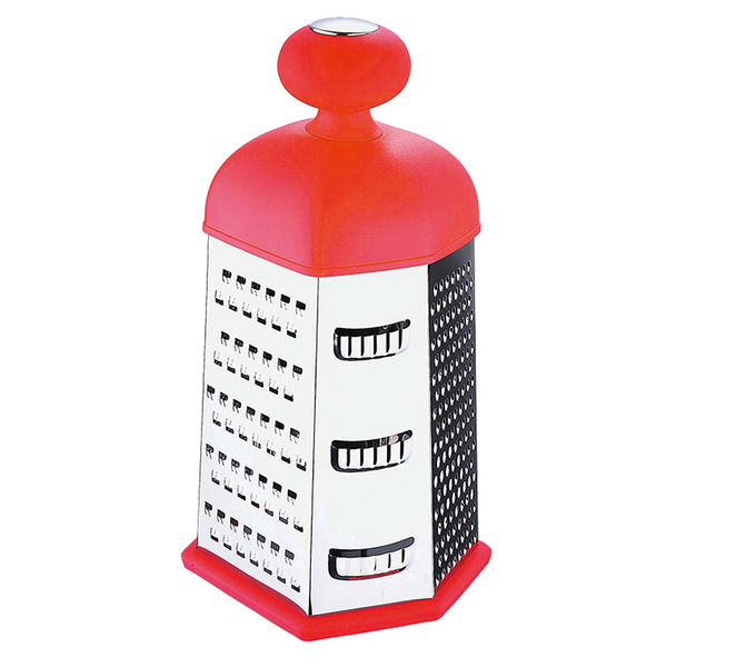 Blaumann 6-Slide Stainless Steel Box Grater Red