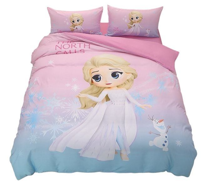 Frozen Kids 3pcs Duvet Cover Set- Single / Three Quarter Size