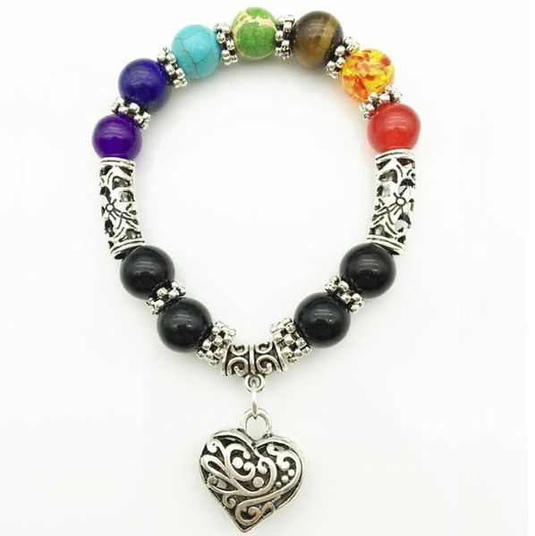 7 Chakra Healing Reiki Heart Bracelet by J Factor