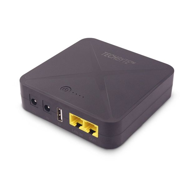 TechByte Mini UPS for WiFi or CCTV- 80 000mWh - Load Shedding Essential