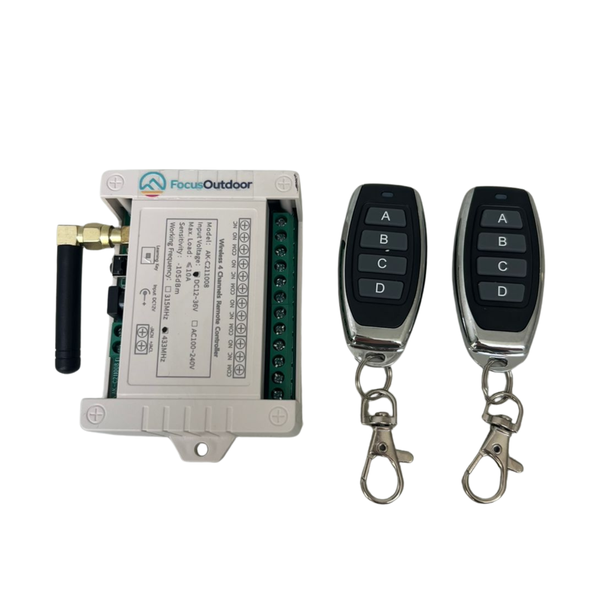 FocusOutdoor 12V Wireless Remote Control Relay Switch