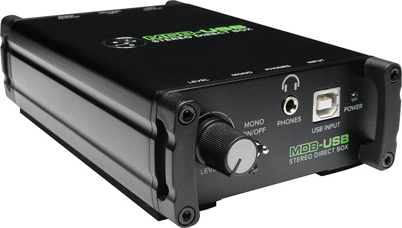Mackie MDB-USB Stereo Direct Box Black
