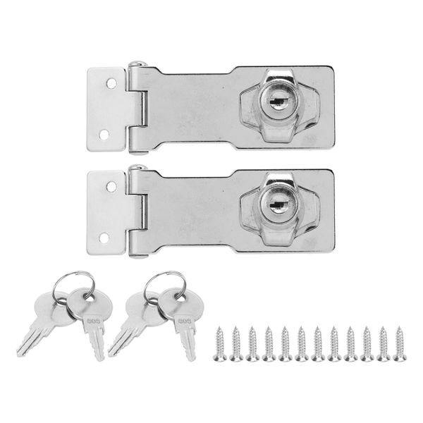 2-Set 3" Twist Knob Hasp Locks