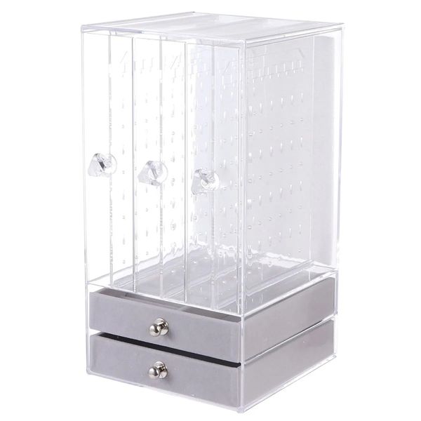 Transparent Acrylic Swan Velvet Storage Box For Jewelry Storage Box
