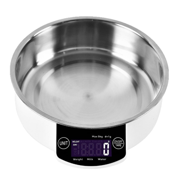 Kitchen Scale, Stainless Steel with Detachable Parts, Silver