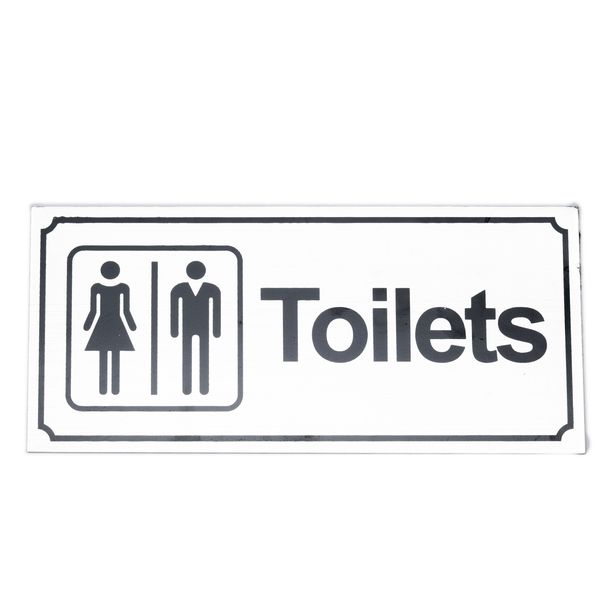 Toilets sign self adhesive