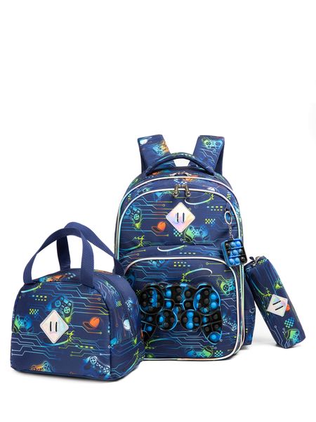 3 Piece Backpack Set Lunch Bag &amp; Pencil Case