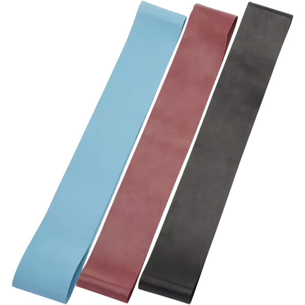 Nyamba Fitness Resistance Bands Three-Pack 5-6-7 kg - Grey/Burgundy/Black