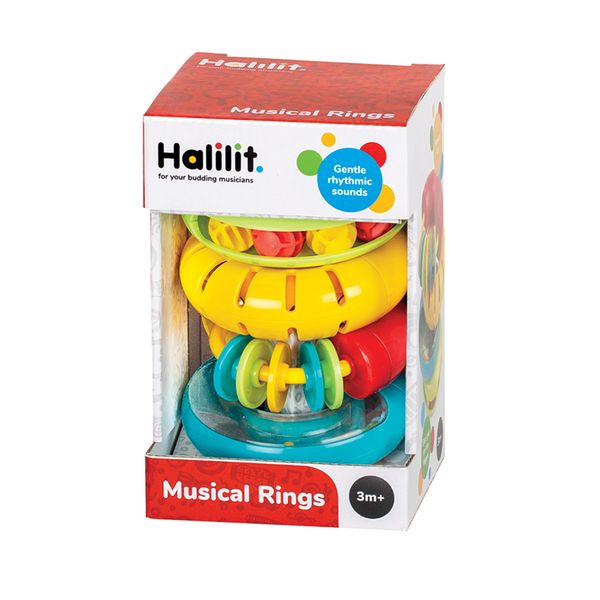 Halilit Music Instrument for Babies &amp; Toddlers Muscial Rings: Set of 4