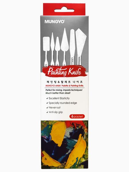 Mungyo Artist's Palette &amp; Painting Knife Set
