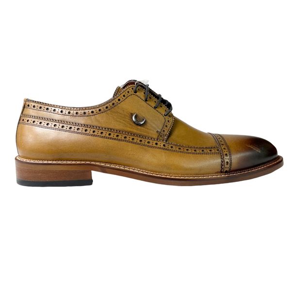 Calvano Tan Formal Lace Up Shoe