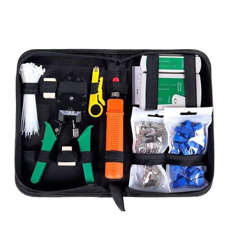 10 Set Network Caable Tester Tool Kit With 9V Battery