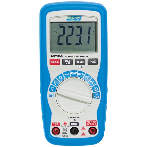 Major Tech 1000V AC/DC Compact Multimeter (MT24)